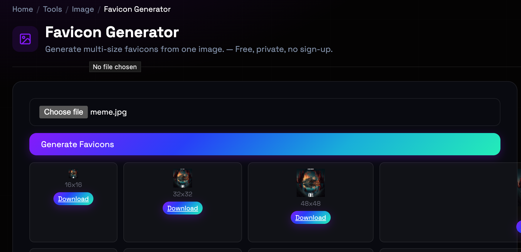 How to use Favicon Generator online — free, fast, and private